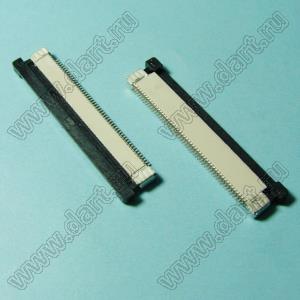 1226-50-02 розетка SMD для плоского шлейфа (FPC); шаг 0,5мм; 50-конт.; контакты снизу