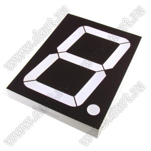 RL-S4011GDBW (SC40-18GWA Kingbright) индикатор светодиодный 1x7 сегм.; 4,0"; 1-разр.; 7-сегм.; 4,0"; зеленый; общий катод; 121,8x89,8мм