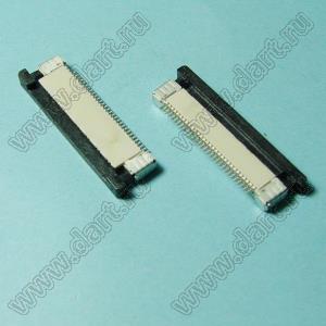 1226-30-03 розетка SMD для плоского шлейфа (FPC); шаг 0,5мм; 30-конт.; контакты сверху