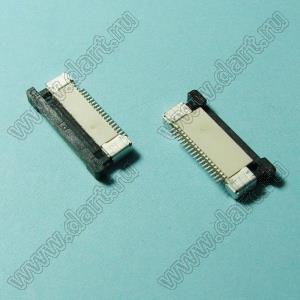 1226-18-02 розетка SMD для плоского шлейфа (FPC); шаг 0,5мм; 18-конт.; контакты снизу