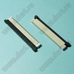 1226-54-02 розетка SMD для плоского шлейфа (FPC); шаг 0,5мм; 54-конт.; контакты снизу