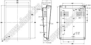 Case 15-37 бокс пластиковый 240x180x64 мм; пластик ABS