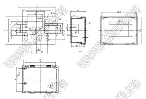 Case 27-46A корпус дисплея 96x72x40 мм