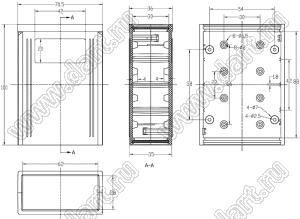 Case 15-8 бокс пластиковый 100x70.5x36 мм