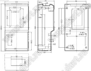 Case 21-93 корпус переносной 113x222.3x79 мм