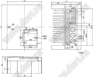 Case 26-10 корпус преобразователя частоты 218x168x152 мм