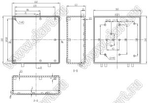 Case 11-11A корпус пластиковый влагозащищенный 160x160x63 мм