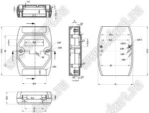 Case 23-46 корпус на DIN-рейку 66x62x23 мм