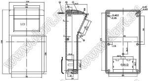 Case 18-16D корпус настольный 190x104x61.5 мм