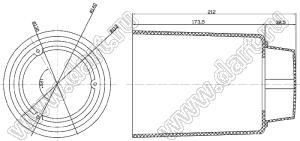 Case 28-11 корпус нестандартный D140x212 мм