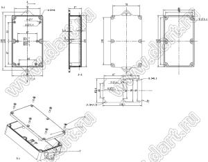 Case 11-127A корпус пластиковый влагозащищенный 180x90x37 мм