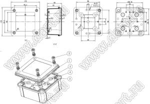 Case 11-105 корпус пластиковый влагозащищенный 120x120x60 мм