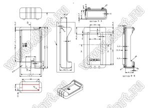 Case 21-158H корпус переносной 207x111x60 мм