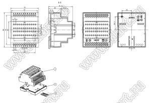 Case 23-111 корпус на DIN-рейку 90x72x62 мм