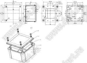 Case 11-109 корпус пластиковый влагозащищенный 144x144x60 мм