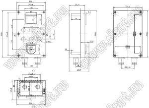 Case 11-107A корпус пластиковый влагозащищенный 361x221x122 мм