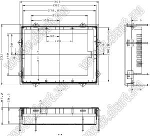 Case 27-22 корпус дисплея 302x232x67.2 мм