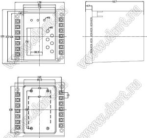 Case 23-28 корпус на DIN-рейку 130x130x167 мм