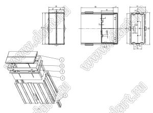 Case 30-10ZL корпус сигнализатора 80x40 мм