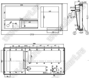 Case 18-14 корпус настольный 393x173x52 мм