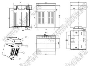 Case 23-110A корпус на DIN-рейку 75x90x105 мм