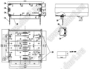 Case 15-17 бокс пластиковый 355x296x87-128 мм