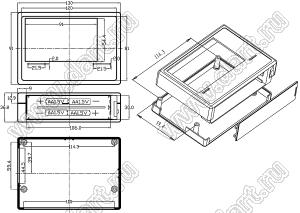 Case 18-22 корпус настольный 130x91x36.8 мм