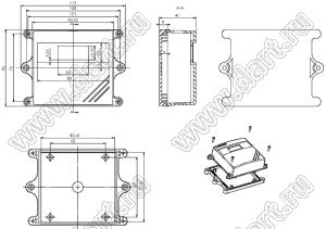 Case 11-82 корпус пластиковый влагозащищенный 117x86x41 мм