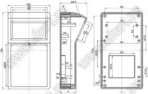 Case 18-17 корпус настольный 190x104x68.5 мм