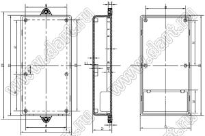 Case 19-31D корпус настенный 121x61x23 мм