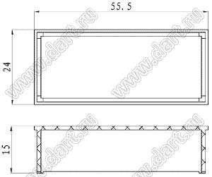 Case 27-11 корпус дисплея 55.5x24x15 мм