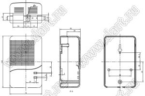 Case 19-34A корпус настенный 72x116x46 мм