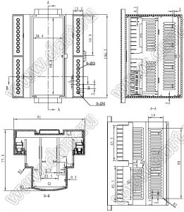 Case 23-94 корпус на DIN-рейку 106.5x91x78 мм