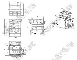 Case 23-141A корпус на DIN-рейку 119x91x95 мм