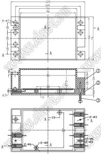 Case 20-2 коробка электрическая соединительная 120x70x43 мм