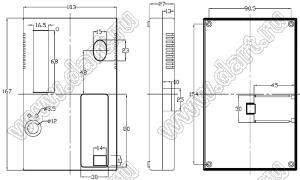 Case 21-77 корпус переносной 167x103x27 мм