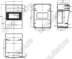 Case 18-1D корпус настольный 239x170x123 мм