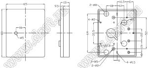 Case 27-2 корпус дисплея 80x65x15 мм