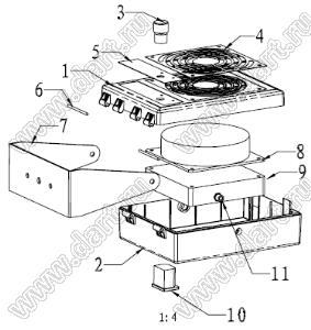 Case 19-63A корпус настенный 200x150x65 мм