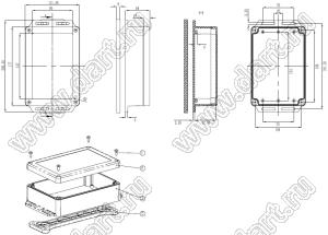 Case 11-130 корпус пластиковый влагозащищенный 206x122x62 мм