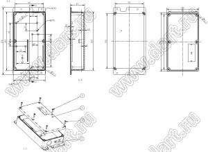 Case 11-128 корпус пластиковый влагозащищенный 230x110x49 мм