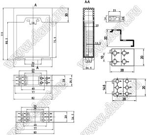 Case 23-25 корпус на DIN-рейку 82x24.5x111 мм