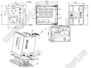 Case 23-133A корпус на DIN-рейку 119x93x132 мм