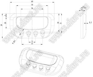 Case 21-60 корпус переносной 60x39x13 мм