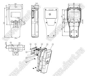 Case 21-131C корпус переносной 220x105x52 мм