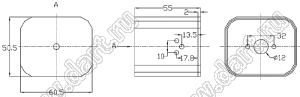 Case 20-42 коробка электрическая соединительная 60.5x50.5x55 мм