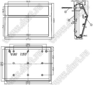 Case 18-7 корпус настольный 177x130.5x52 мм