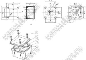 Case 11-113T корпус пластиковый влагозащищенный 96x96x60 мм