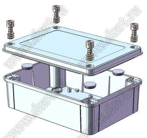 Case 11-98T корпус пластиковый влагозащищенный 180x130x60 мм с прозрачной крышкой