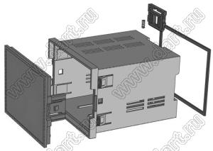 Case 23-133 корпус на DIN-рейку 119x93x132 мм; пластик ABS